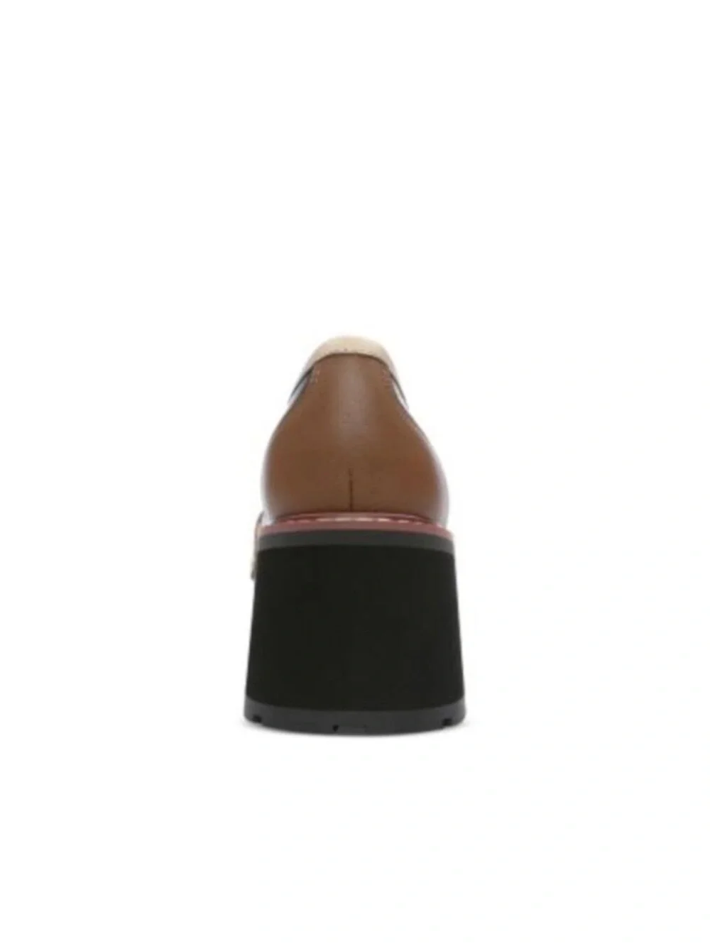 Sanctuary Parker Leather Block Heel Slip On Color Block Loafers